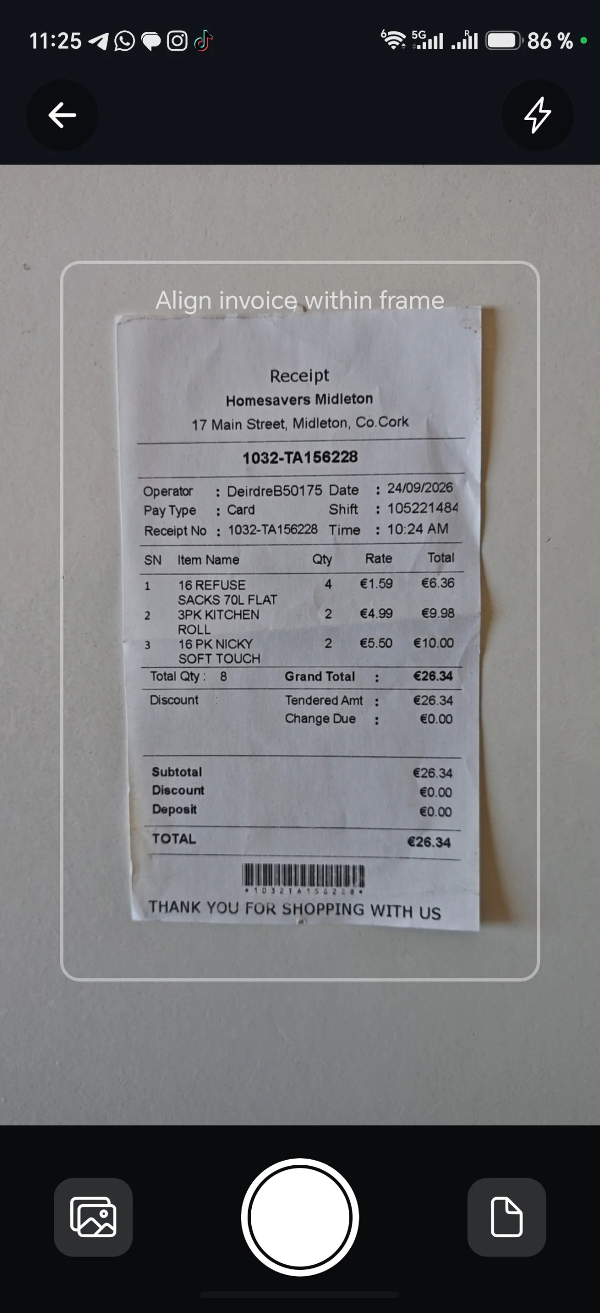 Invoice Scanner screenshot 2